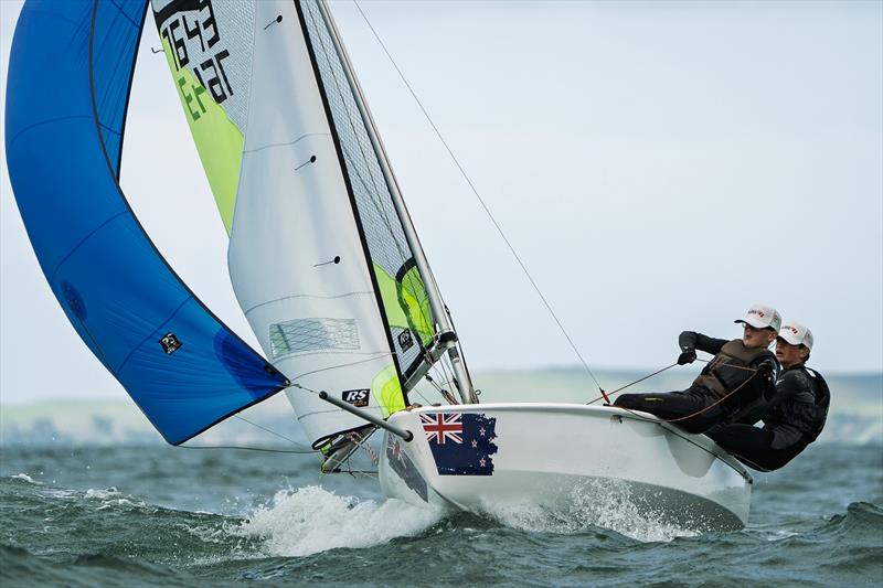 NZ Nationals - RS Feva - Murrays Bay - May 11, 2025 - photo © Justin Mitchell www.justinmitchell.co.nz - Instagram: @jl_mitchell_