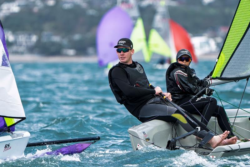 NZ Nationals - RS Feva - Murrays Bay - May 11-12, 2025 - photo © Justin Mitchell www.justinmitchell.co.nz - Instagram: @jl_mitchell_