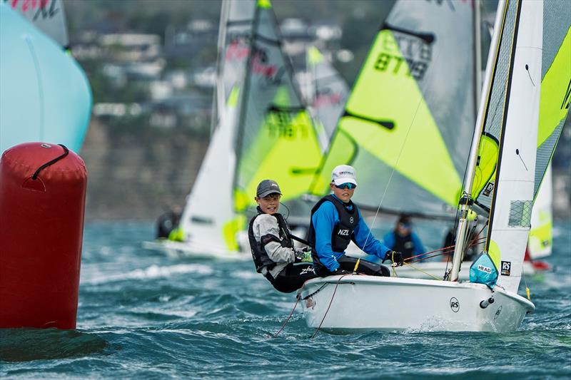 NZ Nationals - RS Feva - Murrays Bay - May 11-12, 2025 - photo © Justin Mitchell www.justinmitchell.co.nz - Instagram: @jl_mitchell_