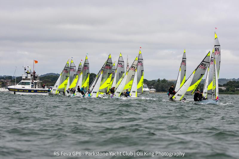 RS Feva Grand Prix 6 and EuroCup 4 at Parkstone photo copyright Oli King Photography taken at Parkstone Yacht Club and featuring the RS Feva class