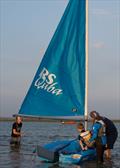 David ‘Freddie' Carr names the new boats at Tudor Sailing Club © Hannah Barnes