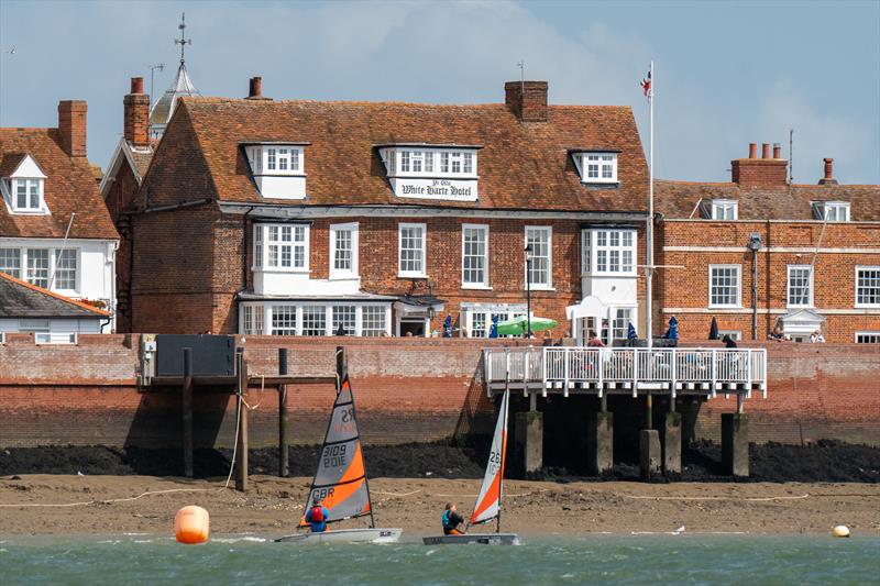 RS Tera sailing in front of the White Harte Hotel during Burnham Week 2024 - photo © Petru Balau Sports Photography / sports.hub47.com