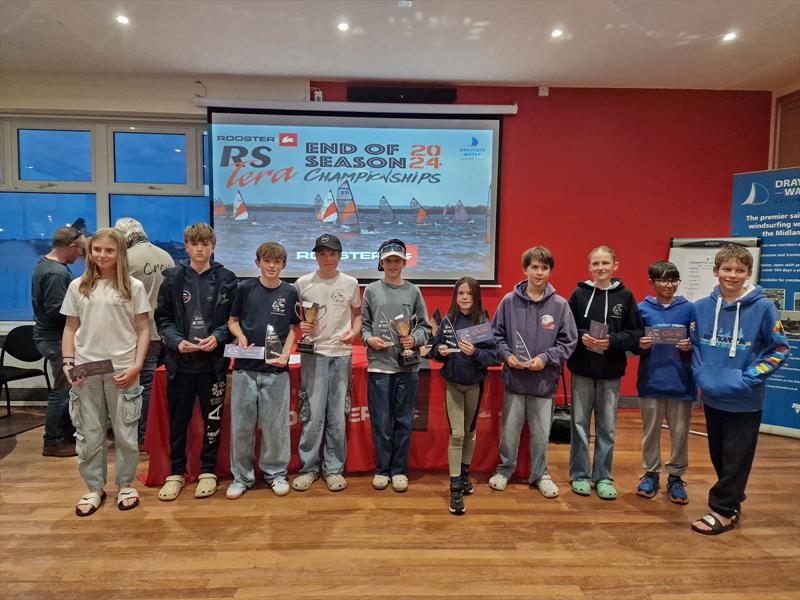 Podium Winners in the Rooster RS Tera End of Season Championships at Draycote Water - photo © Steve Angell