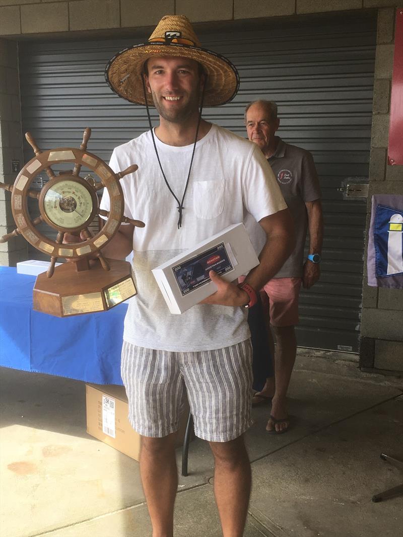 Simon Merritt 1st place overall - 2021 46th Victorian Sabre State Championships photo copyright Murray O'Brien taken at McCrae Yacht Club and featuring the Sabre class