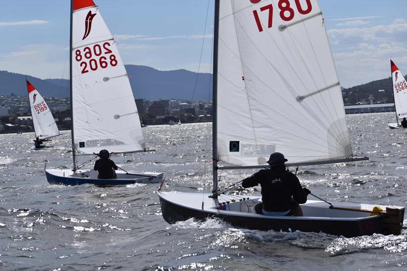 Sabre sailors in the Banjo's Shoreline Crown Series Bellerive Regatta photo copyright Jane Austin taken at Bellerive Yacht Club and featuring the Sabre class