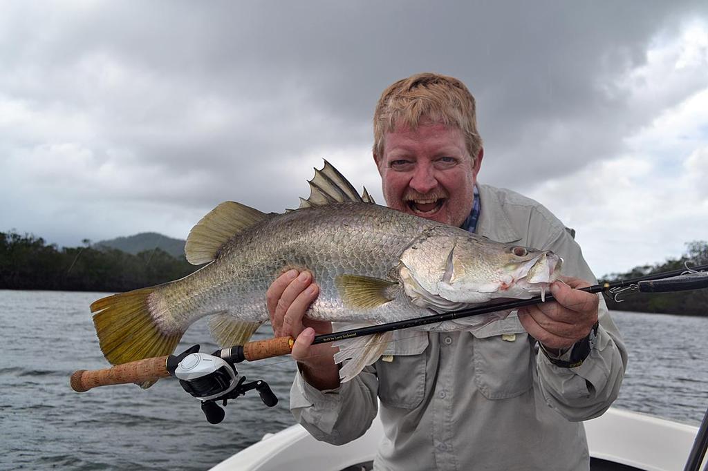 Casting minnows at the snags in all the creeks around low water is a great way to pin a barra in the warmer months. &copy; Lee Brake
