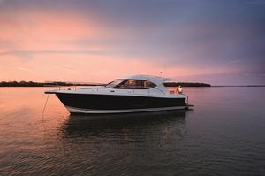 The 3600 Sport Yacht from Riviera is just as confident offshore as she is at anchor. photo copyright Riviera . http://www.riviera.com.au taken at  and featuring the  class