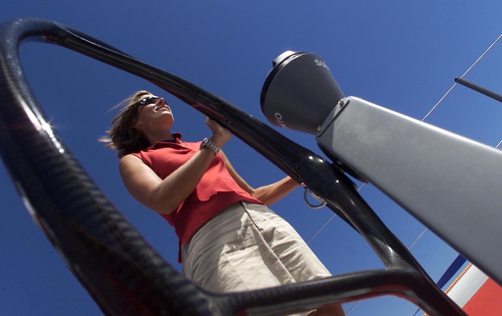 Last previous all-woman Volvo Ocean Race crew, Amer Sports Too skipper Lisa McDonald 2001-02 Volvo Ocean Race - photo © Carlo Borlenghi http://www.carloborlenghi.com