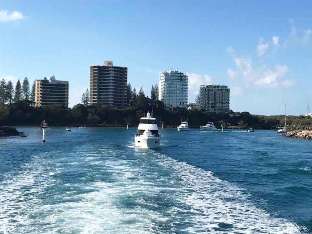 Leaving Mooloolaba on another sensational day for the R Marine Crawley fleet © Riviera Australia