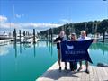 Tom Warren from Waiheke Marina, and Melissa White and Lance Sheppard of SeaKeepers South Pacific &copy; Waiheke Marina