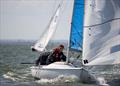 © David Maynard / www.alleycatphotographer.com Remedy, sail number 27, on Sunday during the Sandhopper Nationals at Thorpe Bay © David Maynard / www.alleycatphotographer.com