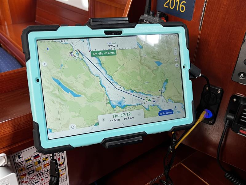 Course plan on an ipad - photo © savvy navvy