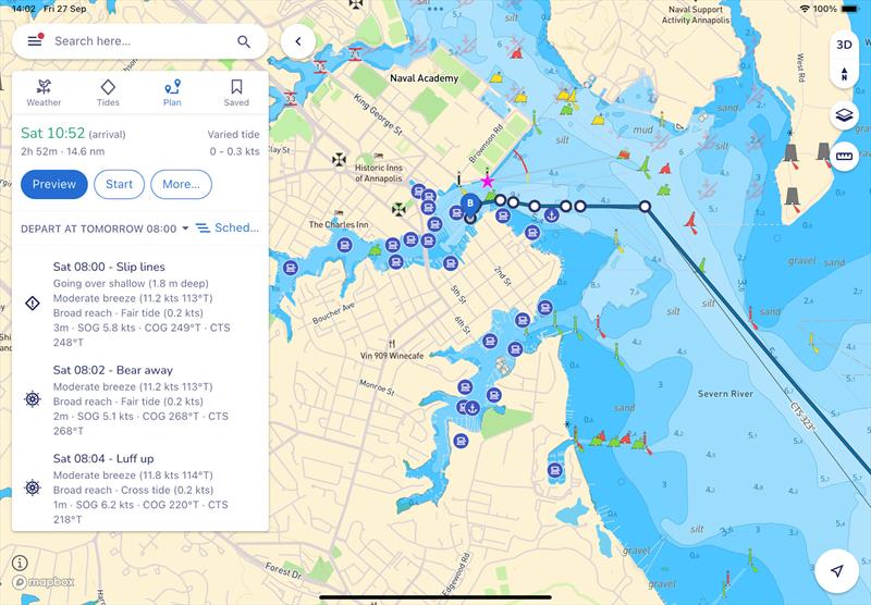 Harbour departure plan with times and directions photo copyright savvy navvy taken at  and featuring the  class