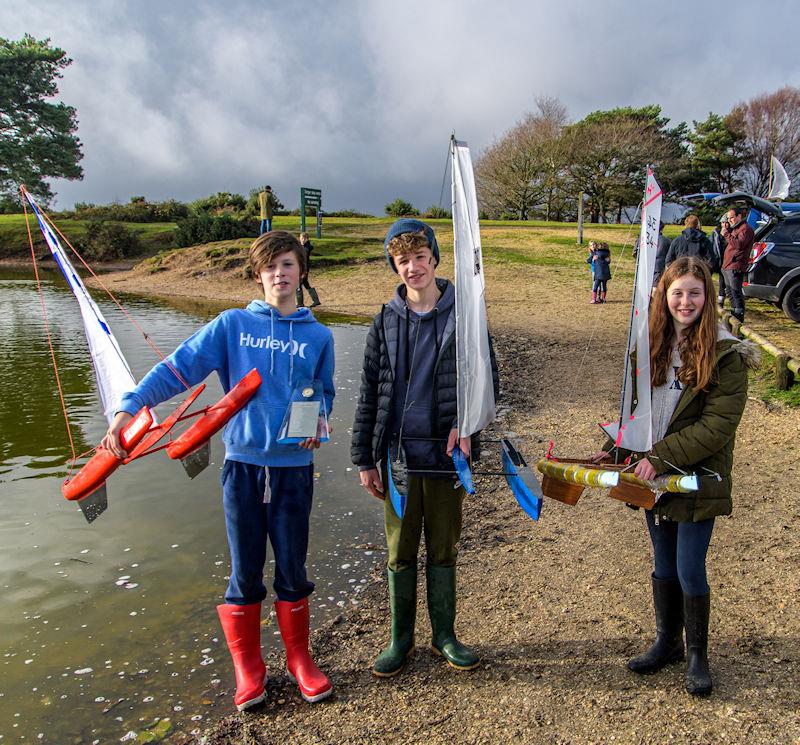 Multihull podium in the 2021 Setley Cup on Boxing Day - photo © Paul French / www.coolhat.co.uk