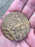 12sqM Sharpie Europeans - the bronze medal won by 'Chuckles' durin the 1956 Olympics © James Case