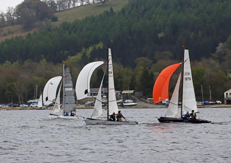 Shearwater travellers at the Bala Catamaran Open 2022 photo copyright John Hunter taken at Bala Sailing Club and featuring the Shearwater class