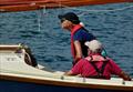 Concentration by helm and crew during the Shrimper 19 Open Championship 2024 © Jeanette Ruberry