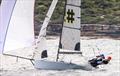 Manly 16 Club Championship Heats 1 & 2 - Georgia and Alanna Clancy with Ant King © SailMedia Manly Skiffs