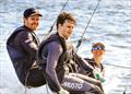 Port Jackson Championships - Zoe Dransfield, Tom Slingsby & Jamie Stodart on Red Pumps Red © Michael Chittenden SailMedia
