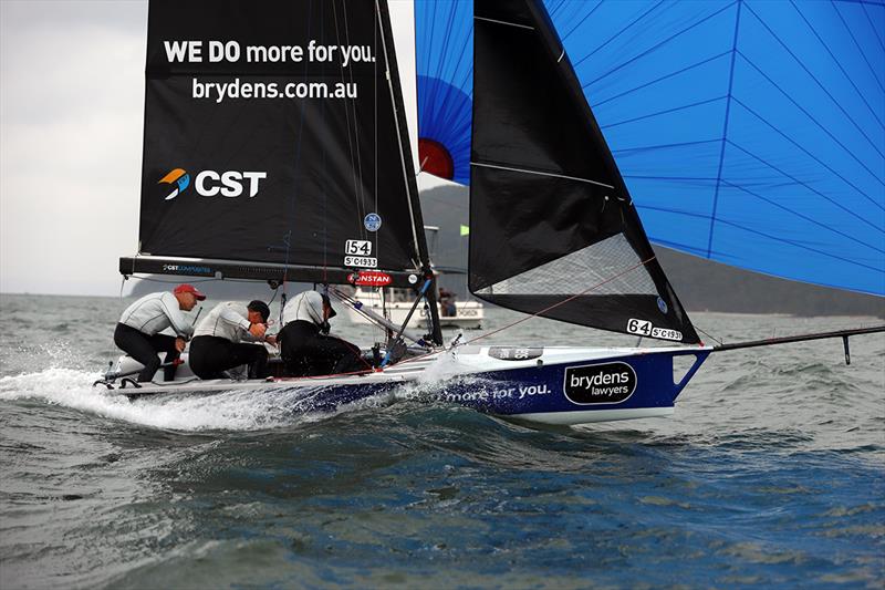 Race 9 Brydens Lawyers crossing line - 2020 Australian 16ft and 13ft Skiff Championships  - photo © Mark Rothfield