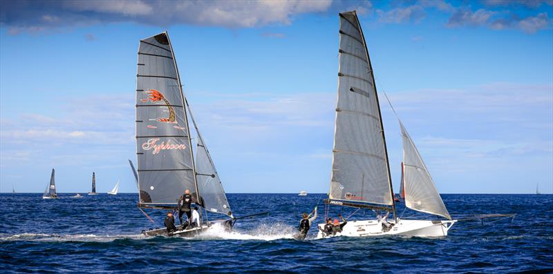 16ft Skiff - Opening Heat of Manly's 2022/23 Club Championship  photo copyright Michael Chittenden taken at Manly 16ft Skiff Sailing Club and featuring the 16ft Skiff class