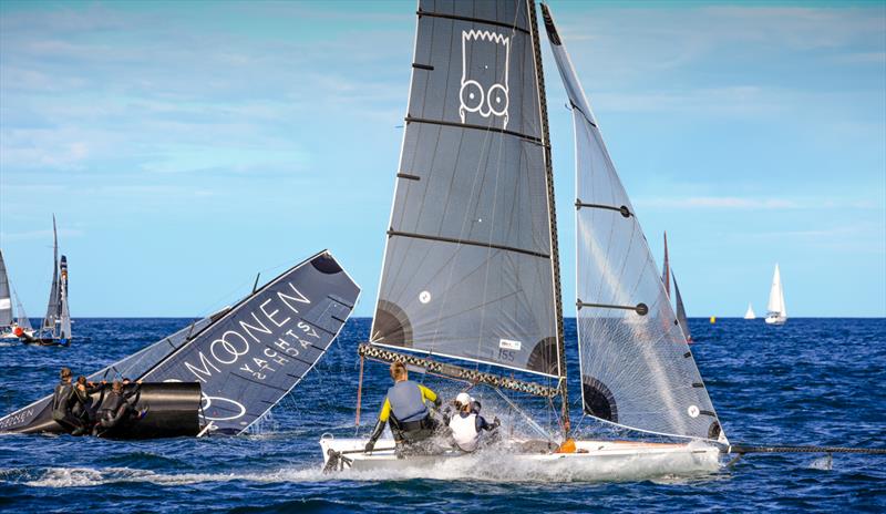 16ft Skiff - Opening Heat of Manly's 2022/23 Club Championship  photo copyright Michael Chittenden taken at Manly 16ft Skiff Sailing Club and featuring the 16ft Skiff class