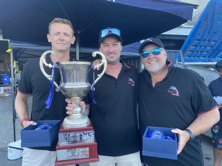 Australian Sprint Series at Belmont (l-r) Simon Hoffman, Nathan Wilmot & Brett Davis - photo © Mark Rothfield, Promocean Media