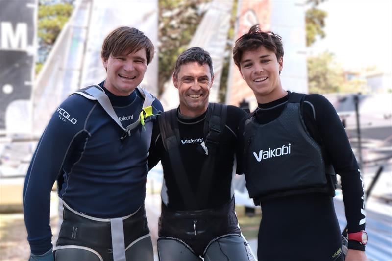 IMEI - Trevor Barnabas, Rob Napper, Joel Beashel photo copyright Sail Media taken at Manly 16ft Skiff Sailing Club and featuring the 16ft Skiff class