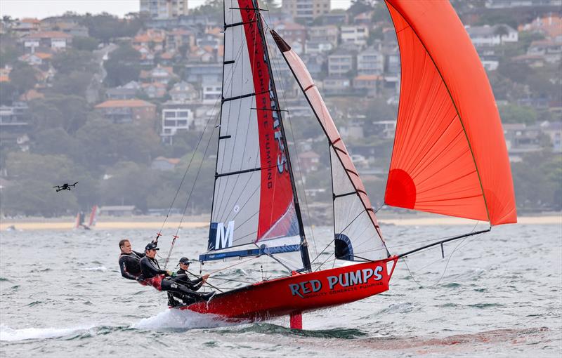 RedPumps – Tyler Dransfield – Greg Windust – Jay Harris - Club Championship / Crews Trophy photo copyright Sail Media taken at  and featuring the 16ft Skiff class