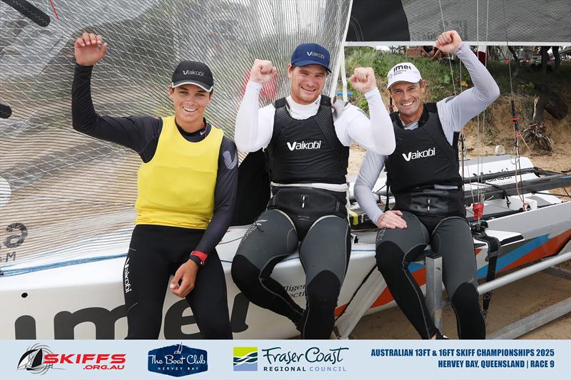 Joel Beashel Trent Barnabas Rob Napper - 2025 Australian 13ft and 16ft Skiff Championships photo copyright Promocean Media taken at Maryborough Sailing Club and featuring the 16ft Skiff class