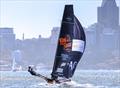 Rag and Famish Hotel heads for victory in Race 5 - 18ft Skiff NSW Championship 2024 © SailMedia