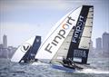 Vaikobi and Finport Finance battle for second place - 18ft Skiff Season Point Score race 17 © SailMedia