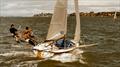 Chalkie Bland on the helm of the 18fter Stubbies in the days when you sailed with the biggest rack you could handle © ASC