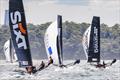 18ft Skiff NSW Championship Day 3 - Chasing the leaders under spinnaker &copy; SailMedia