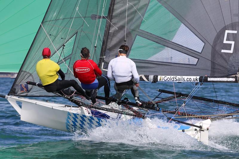 18ft Skiff Grand Prix at Sandbanks photo copyright Phil Jackson / www.harbourviewphotography.com taken at Parkstone Yacht Club and featuring the 18ft Skiff class