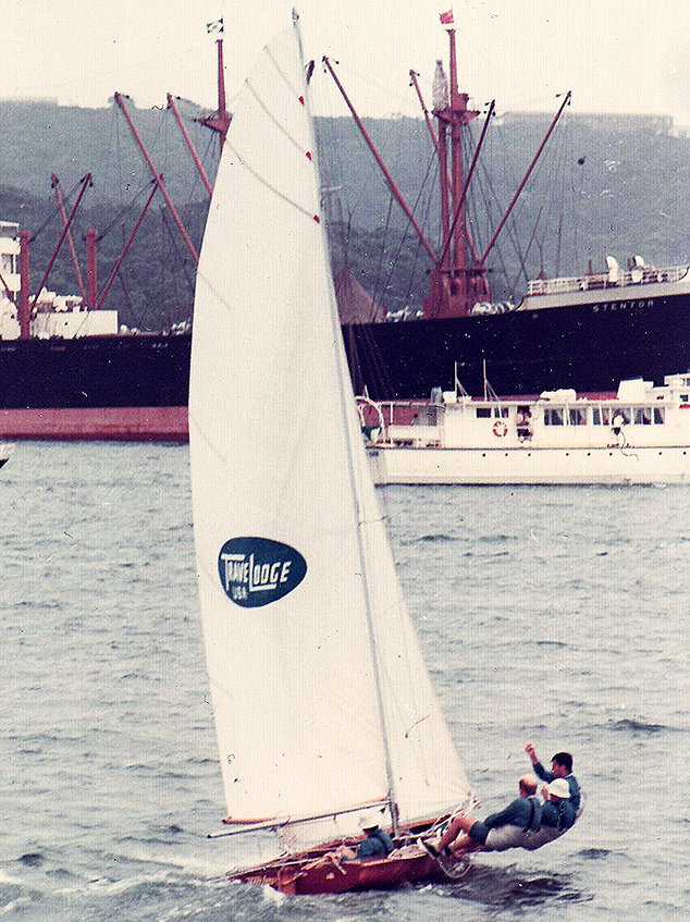 TraveLodge International, the first US team at the Giltinan Championship in 1970 photo copyright Archive taken at Australian 18 Footers League and featuring the 18ft Skiff class