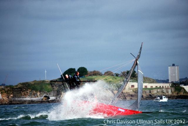 18ft Skiff UK nationals at Plymouth photo copyright Chris Davison / Ullman Sails taken at  and featuring the 18ft Skiff class