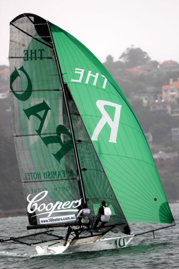 18ft Skiff Australian Championship race 1 photo copyright Frank Quealey taken at Sydney Flying Squadron and featuring the 18ft Skiff class