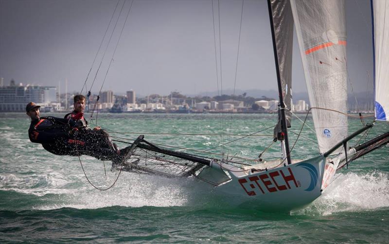 C-Tech - 18ft skiff - Waitemata Harbour  - photo © Suellen Davies / Auckland Skiff League