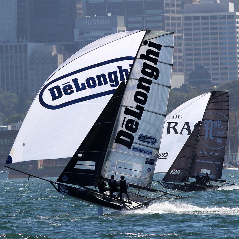 De'Longhi and Rag and Famish Hotel head for the bottom mark in a nor'easter - photo © Frank Quealey