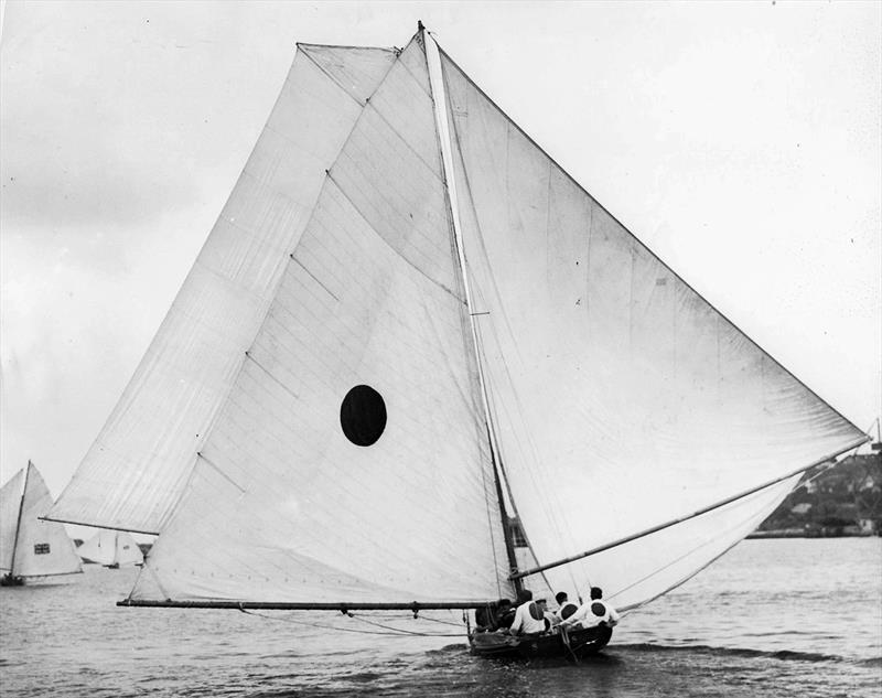 Swansea, with a ringtail in a light breeze photo copyright Archive taken at Australian 18 Footers League and featuring the 18ft Skiff class