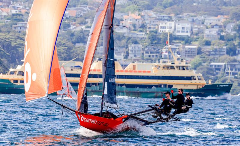 18ft Skiff Sixt Spring Championship Race 6 - Balmain's crew head for an impressive victory - photo © SailMedia