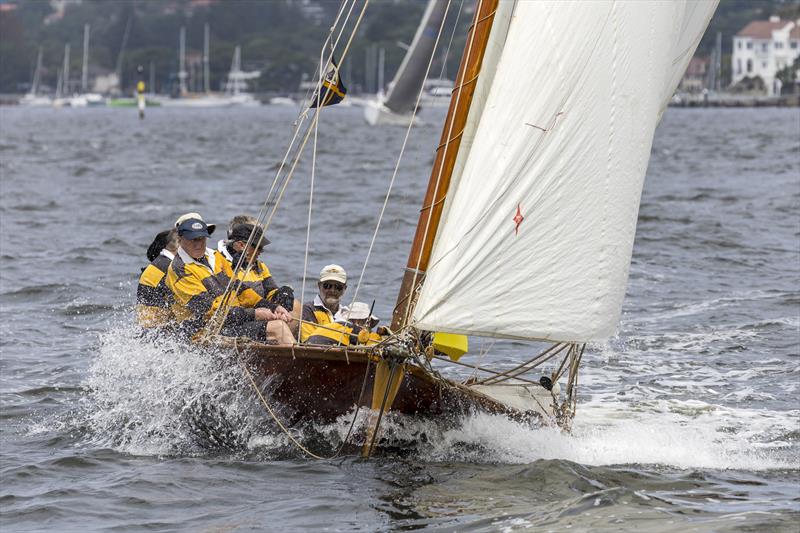 Historical 18 at Sydney Harbour Regatta photo copyright Andrea Francolini, MHYC taken at Middle Harbour Yacht Club and featuring the 18ft Skiff class