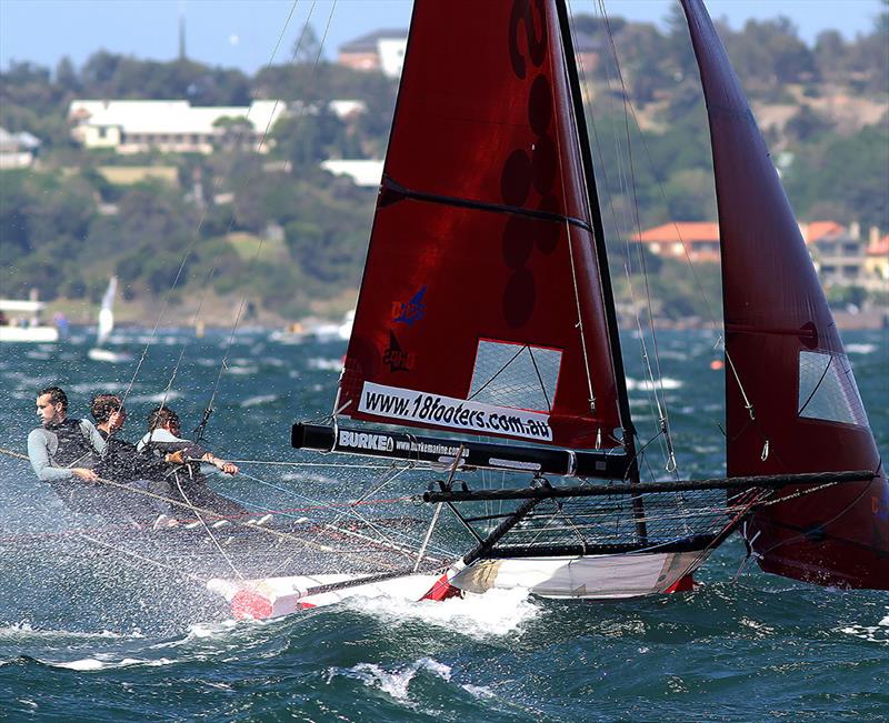 Smeg heads into the teeth of a nor'easter on Sydney Harbour - photo © Frank Quealey
