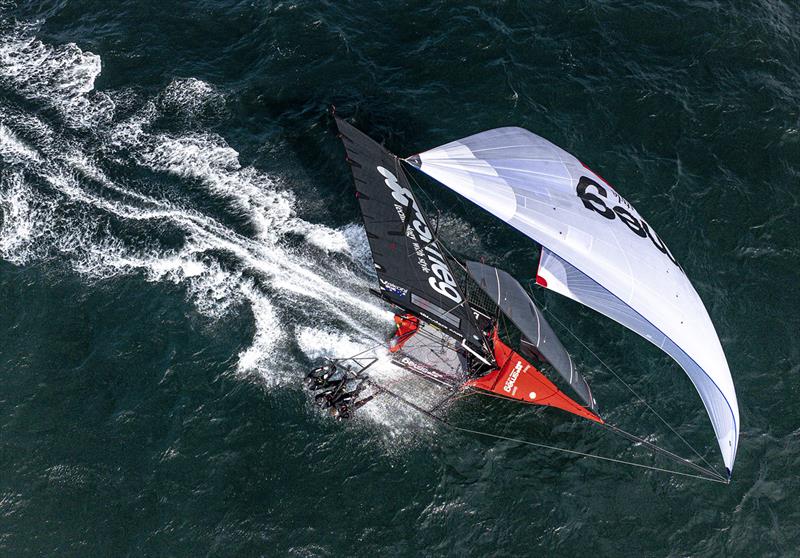 Aerial view of Team Smeg in 2024-25 - photo © SailMedia