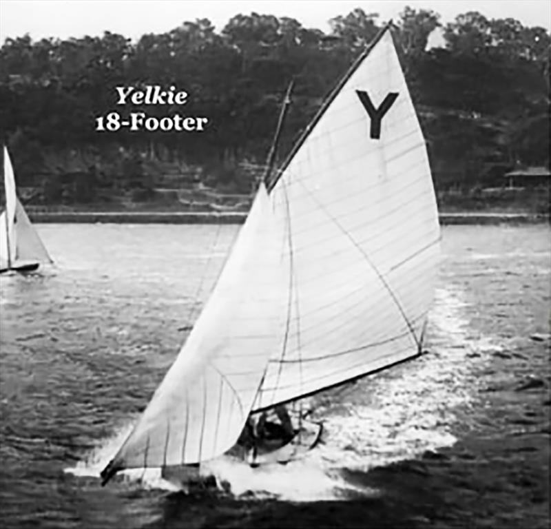 Yelkie, 1896 photo copyright Andy White collection taken at Australian 18 Footers League and featuring the 18ft Skiff class