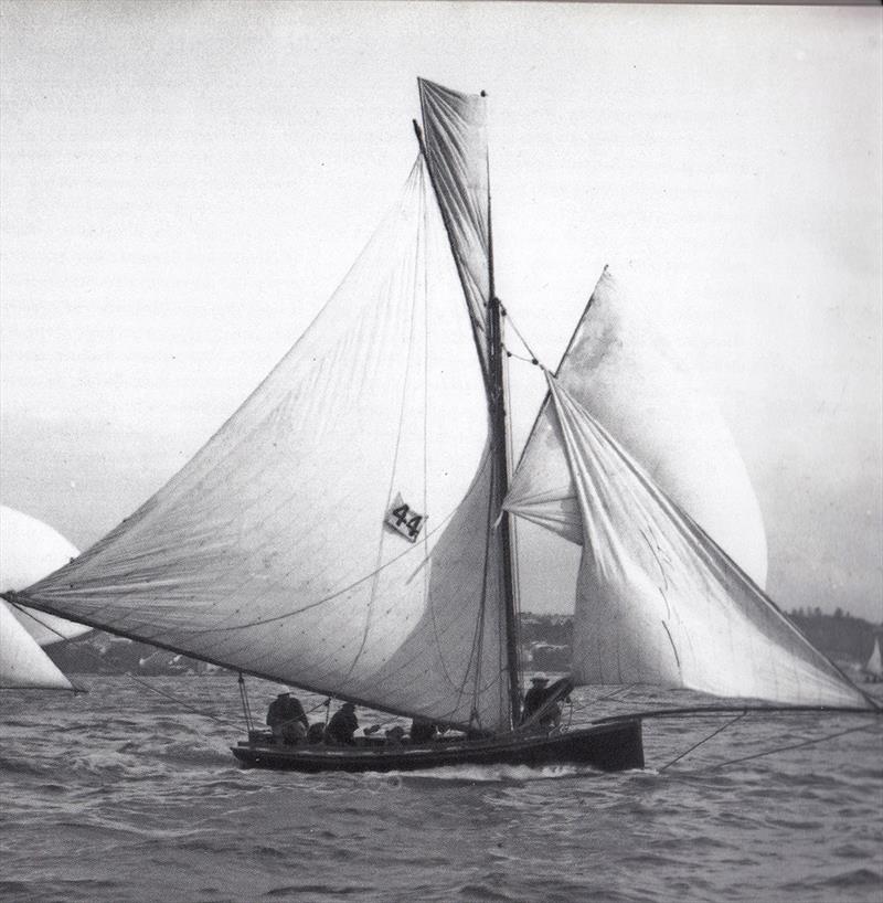Olinda, built in NSW, was sold to Perth in 1897 photo copyright Hall, ANMM taken at Australian 18 Footers League and featuring the 18ft Skiff class