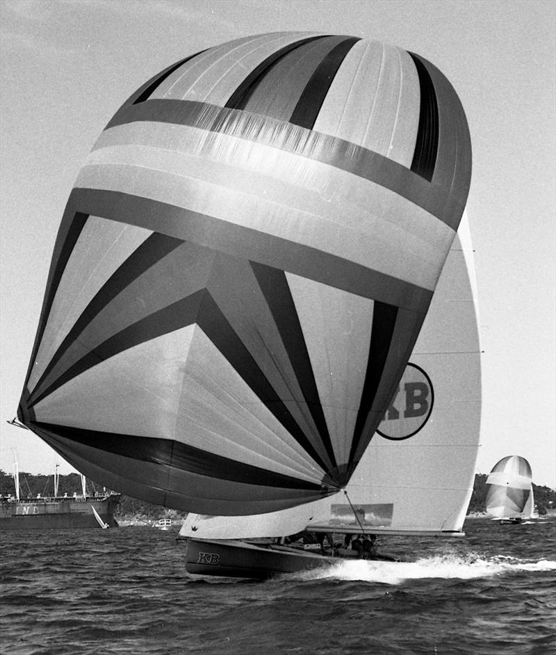 KB on a Sydney Harbour spinnaker run - photo © Bob Ross