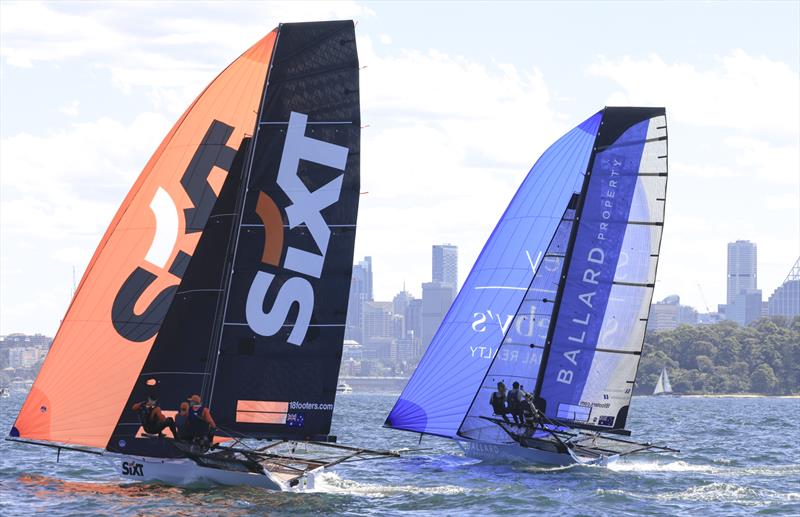 First spinnaker run - SIXT Spring Championship Race 6 photo copyright SailMedia taken at Australian 18 Footers League and featuring the 18ft Skiff class