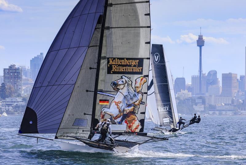 Vaikobi leads Black Knight - 18ft Skiff Club Championship Race 14 and Season Point Score Race 20 - photo © SailMedia